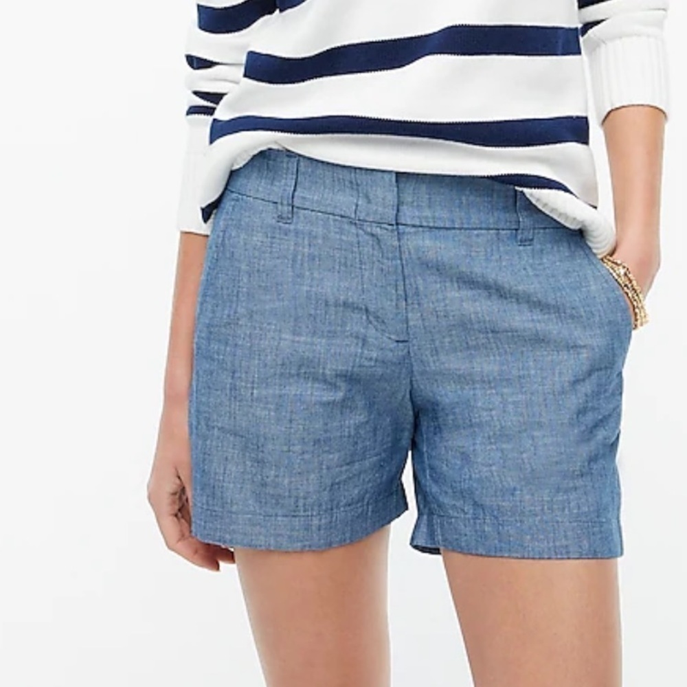 J crew 5" classic chambray short